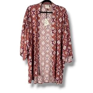 Knox Rose Women's bohemian open kimono cardigan